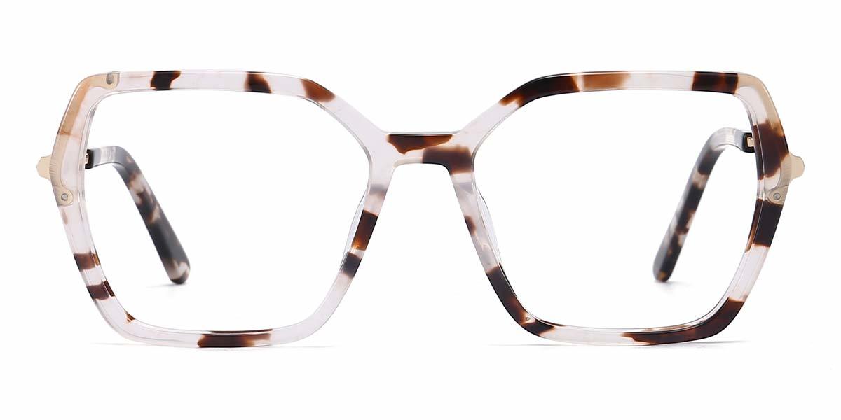 Light Ivory Tortoiseshell Naba - Square Glasses