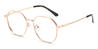 Gold Inmer - Oval Glasses