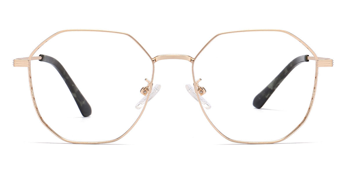 Gold Inmer - Oval Glasses
