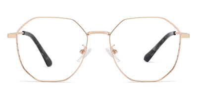 Gold - Oval Glasses - Inmer