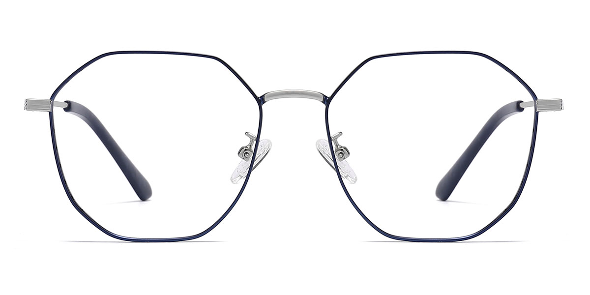Navy - Oval Glasses - Inmer