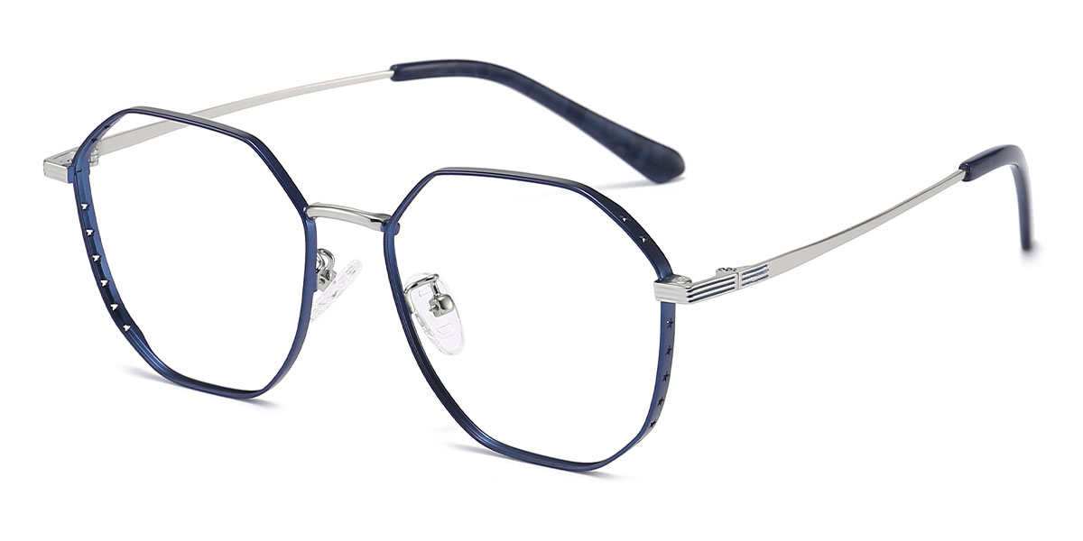 Navy - Oval Glasses - Inmer