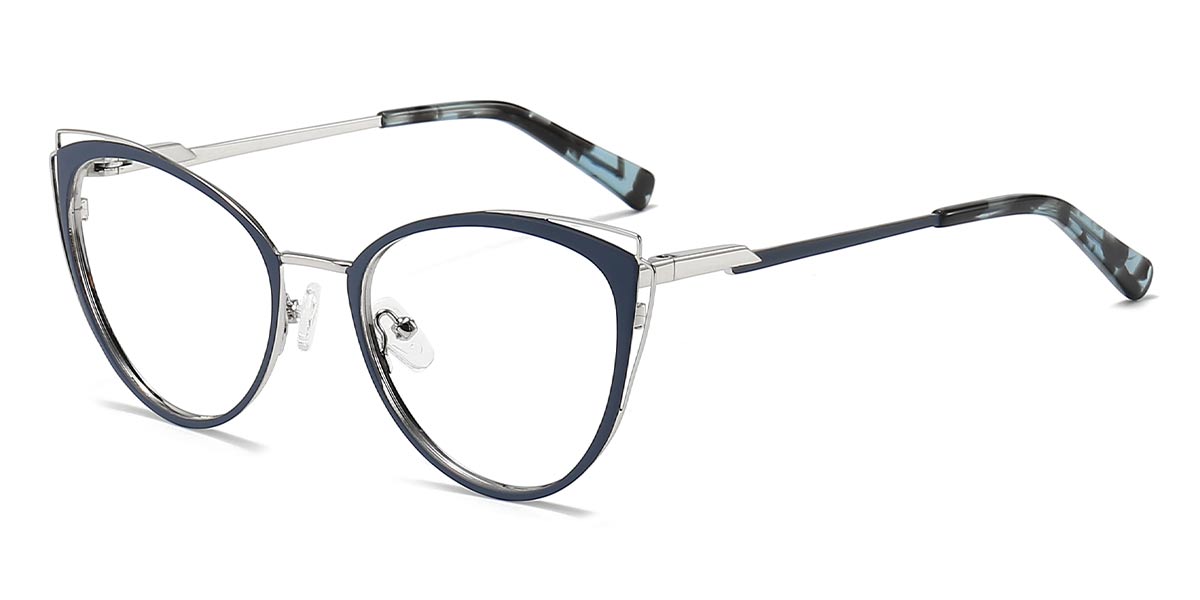 Navy Trina - Cat Eye Glasses