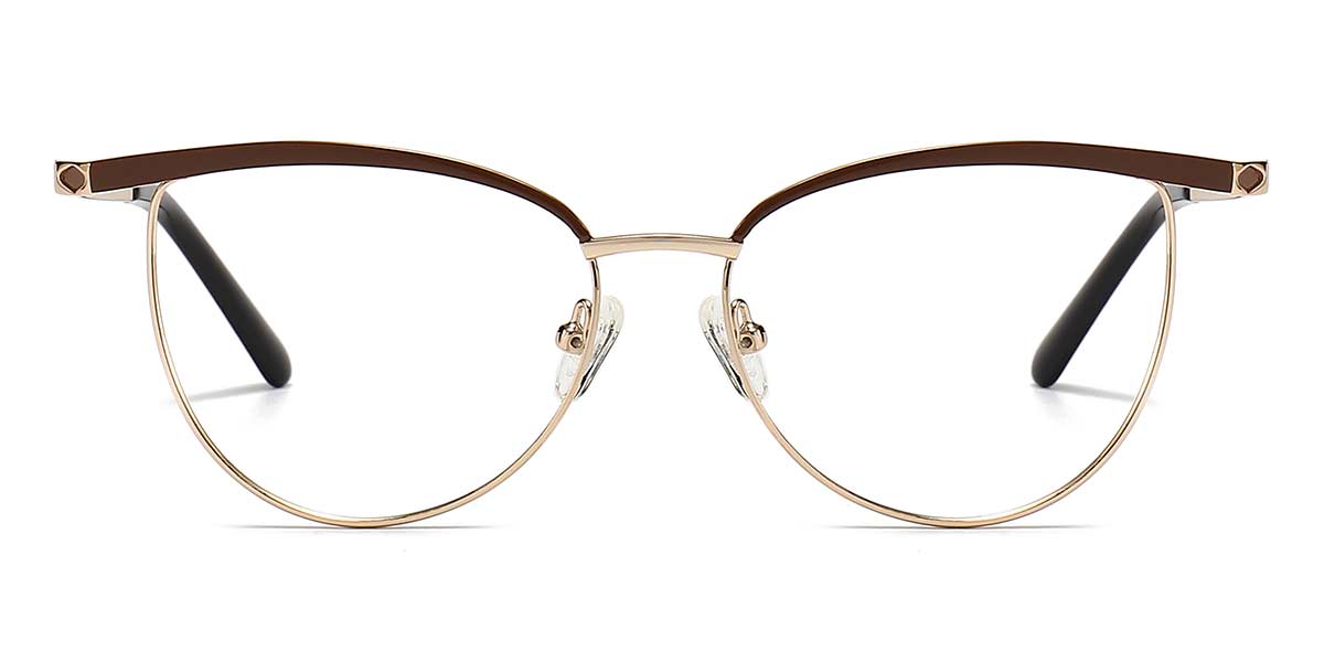 Brown - Cat eye Glasses - Fife