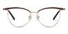 Gold Brown Fife - Cat Eye Glasses
