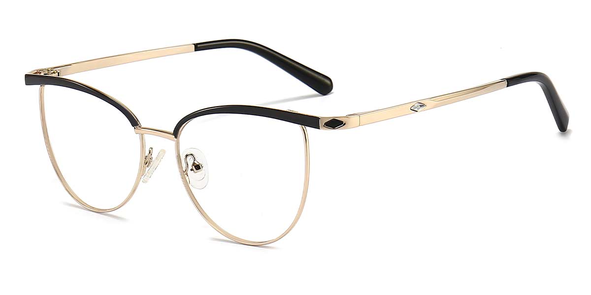 Black - Cat eye Glasses - Fife