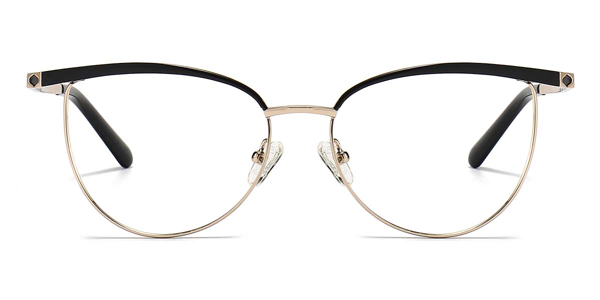 Black - Cat eye Glasses - Fife