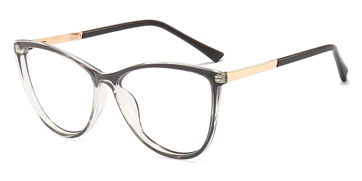 Grey - Cat eye Glasses - Minke