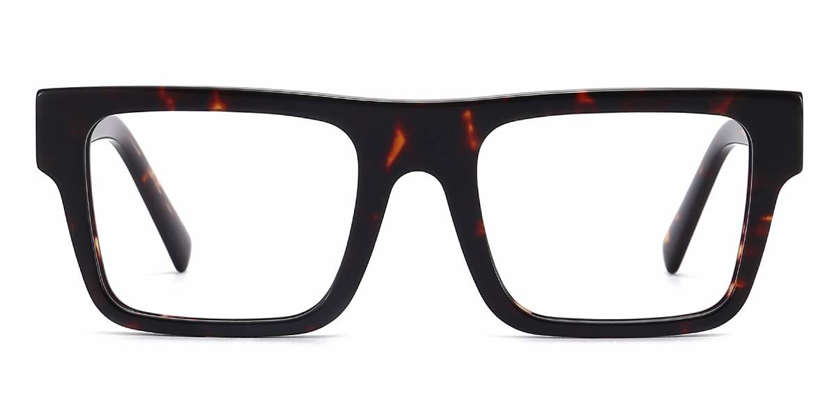 Tortoiseshell Eloise - Rectangle Glasses