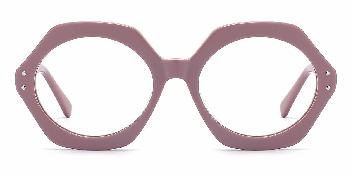 Purple Grey Zion - Oval Glasses