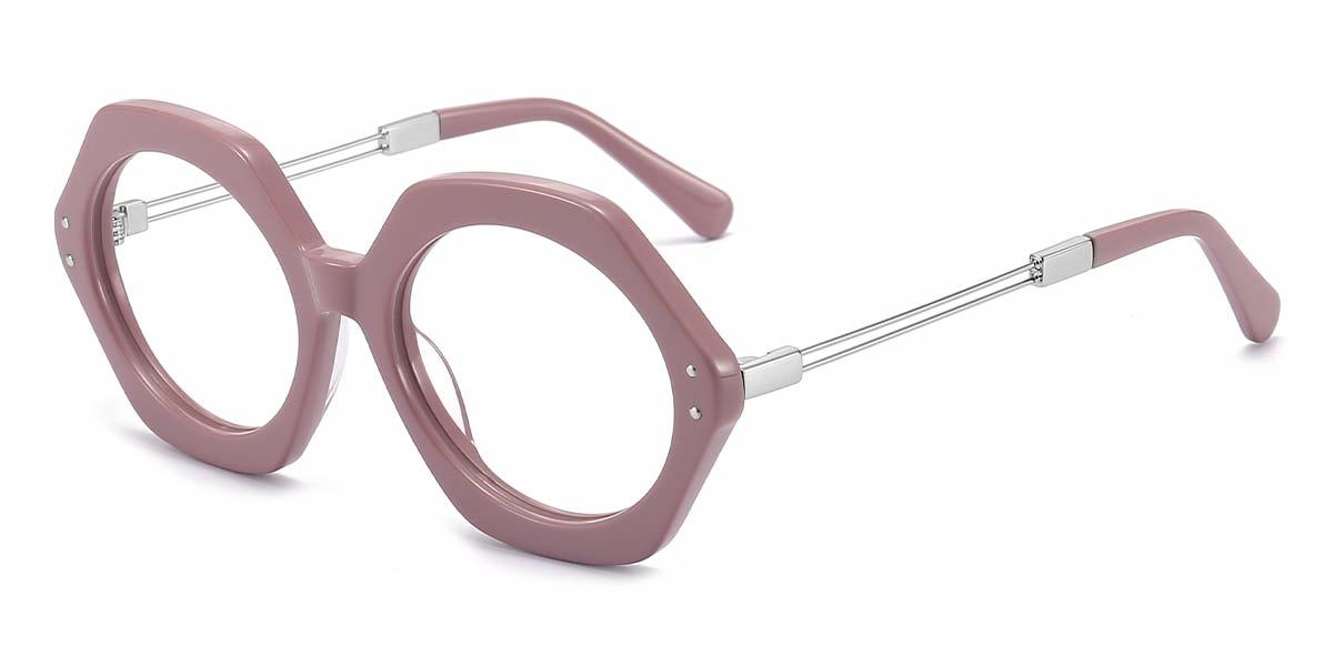 Purple Grey Zion - Oval Glasses