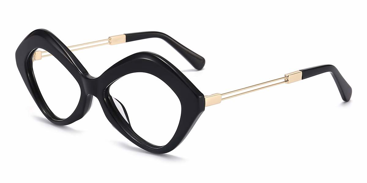 Black Hadley - Cat Eye Glasses