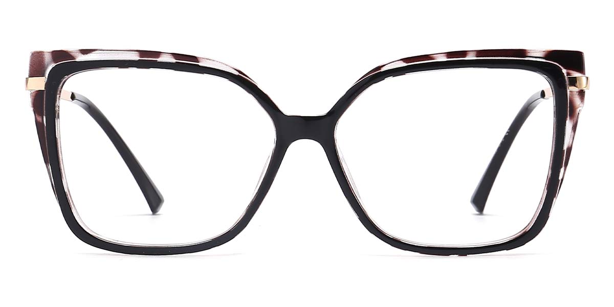 Black Tortoiseshell - Square Glasses - Sarah