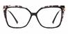 Black Brunette Spots Sarah - Square Glasses