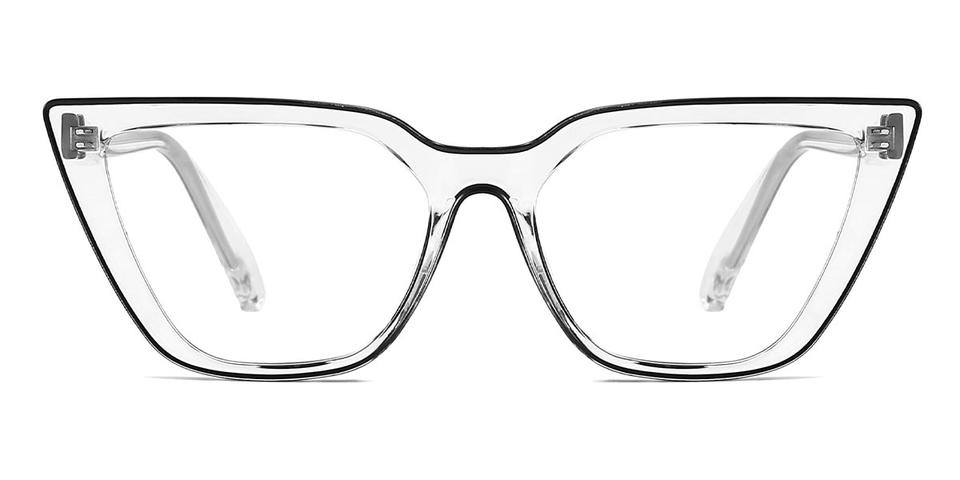 Black Clear Alani - Cat Eye Glasses