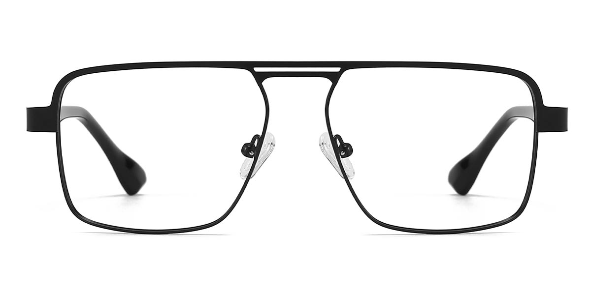 Black - Rectangle Glasses - Kane