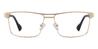 Gold Finley - Rectangle Glasses