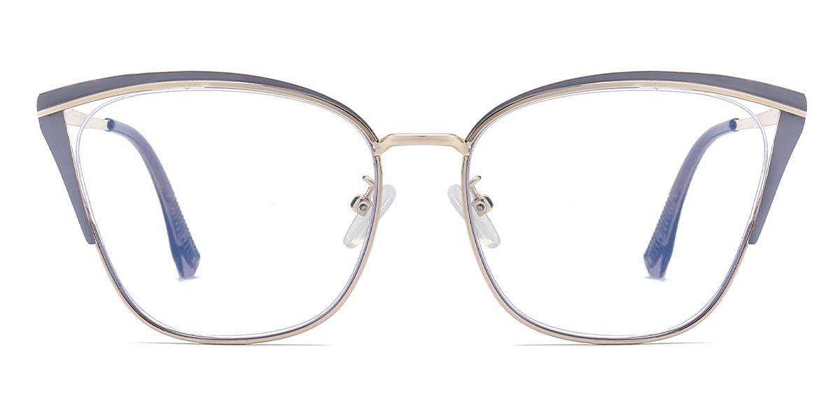 Gold Purple Kaison - Cat Eye Glasses