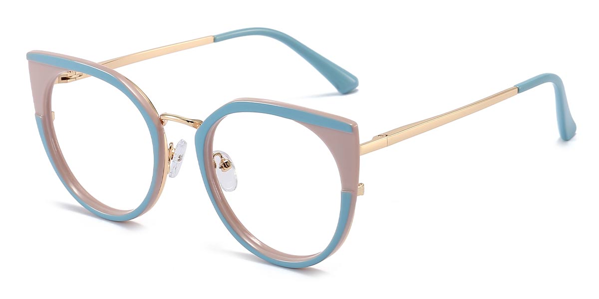 Blue pink - Cat eye Glasses - Callum