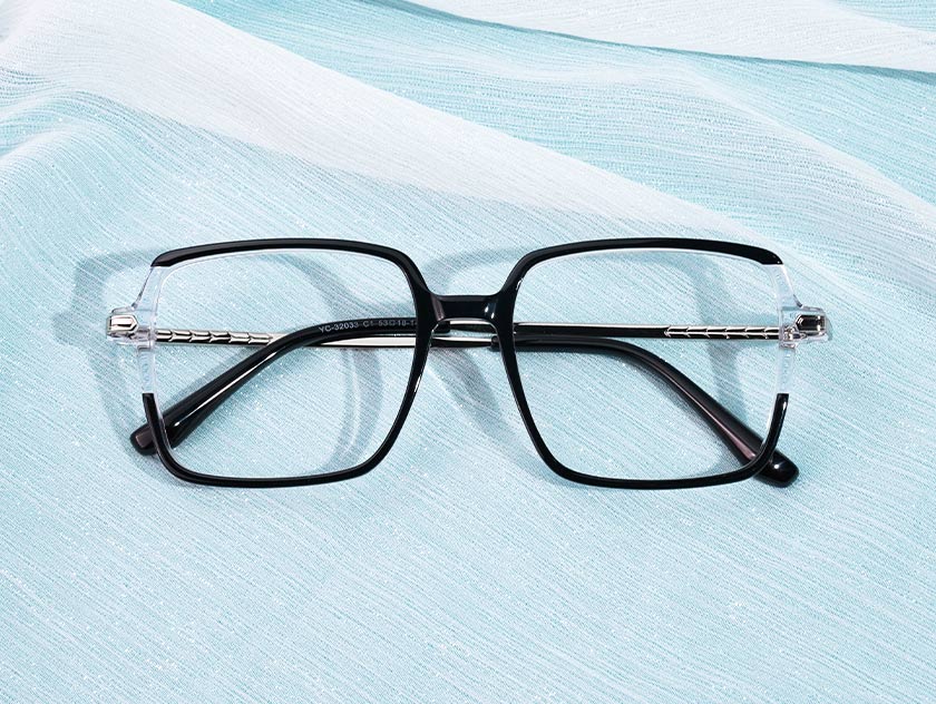 Karson - Square Black Glasses For Women