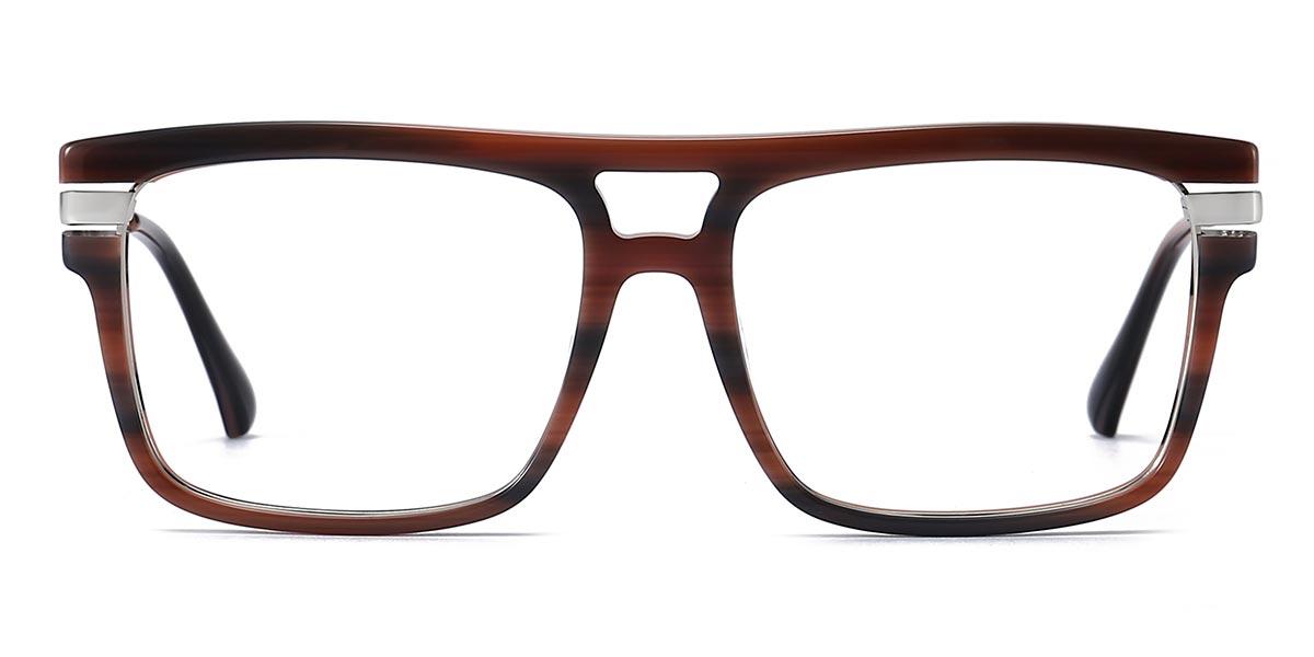 Black Woodgrain Cohen - Aviator Glasses