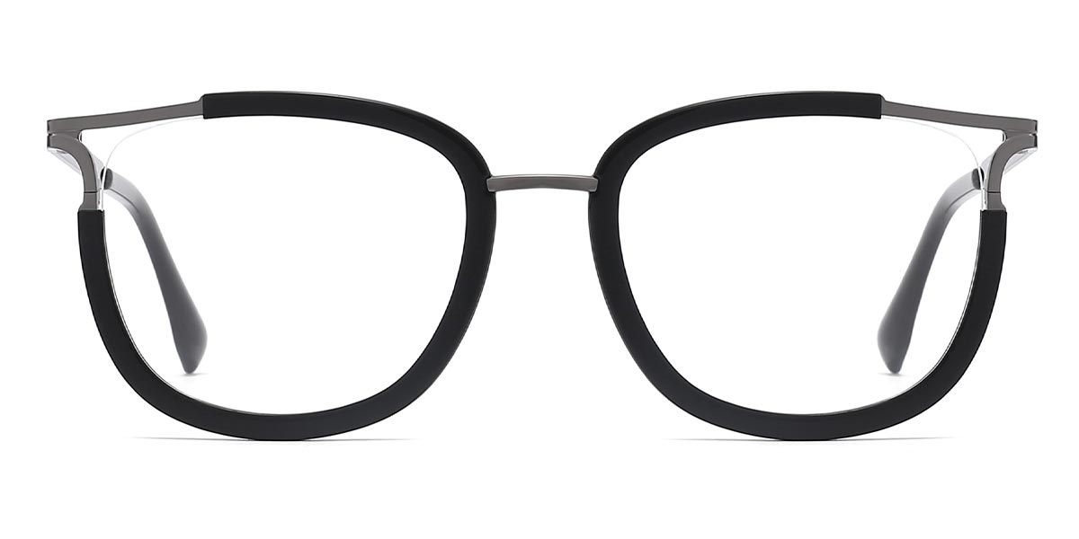 Black - Square Glasses - Fatima