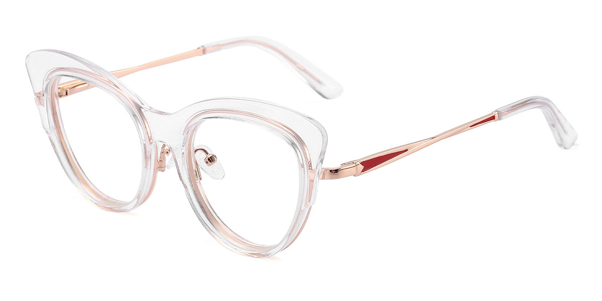 Transparent - Cat eye Glasses - Charli