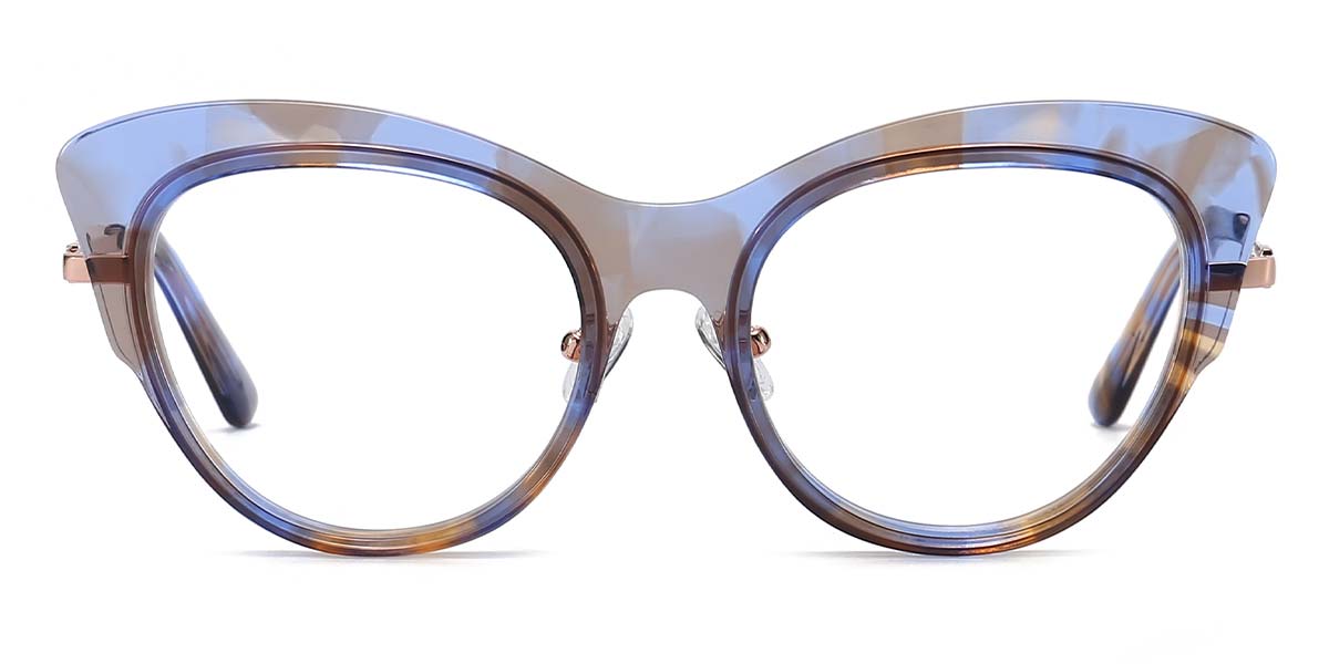 Blue Orange - Cat eye Glasses - Charli
