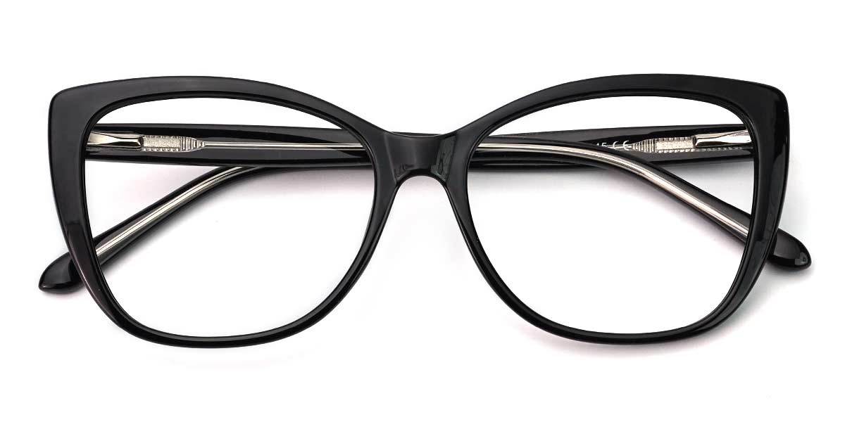 Black Haidee - Cat Eye Glasses