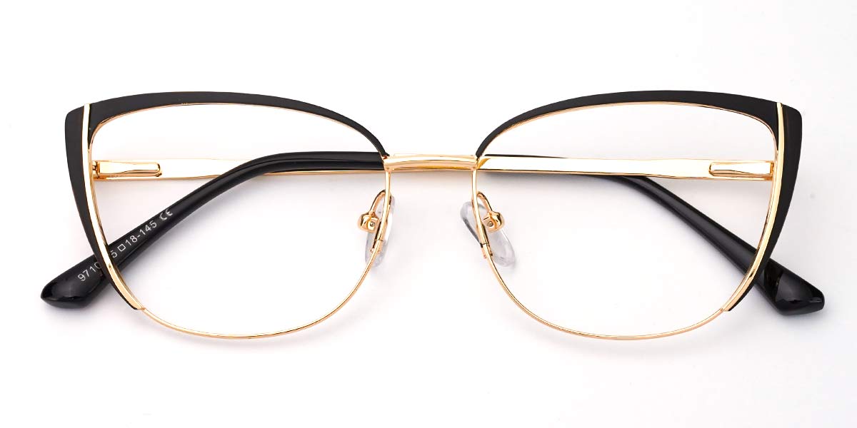 Black - Cat eye Glasses - Emery