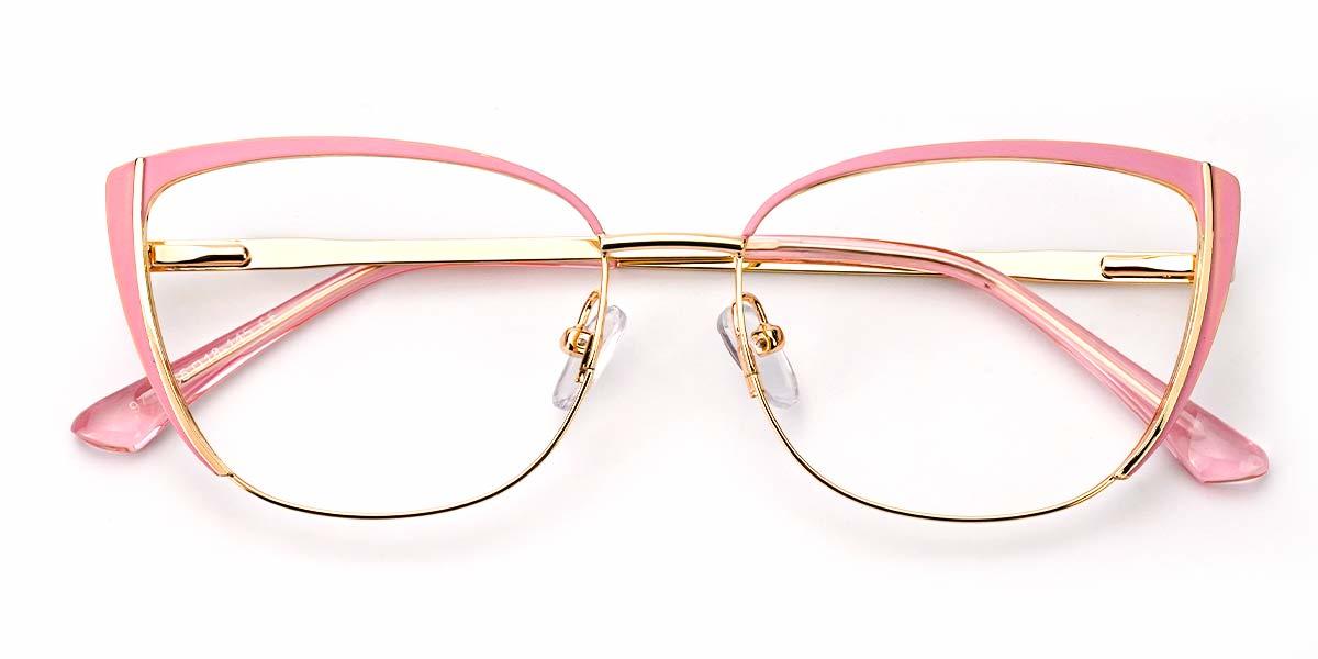 Gold Pink Emery - Cat Eye Glasses