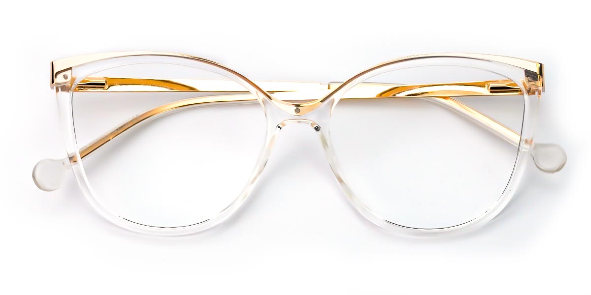 Transparent - Cat eye Glasses - Baltasaru