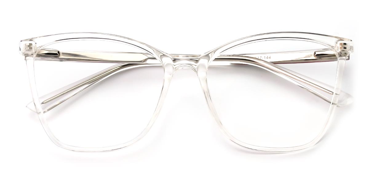 Clear - Rectangle Glasses - Ligeia
