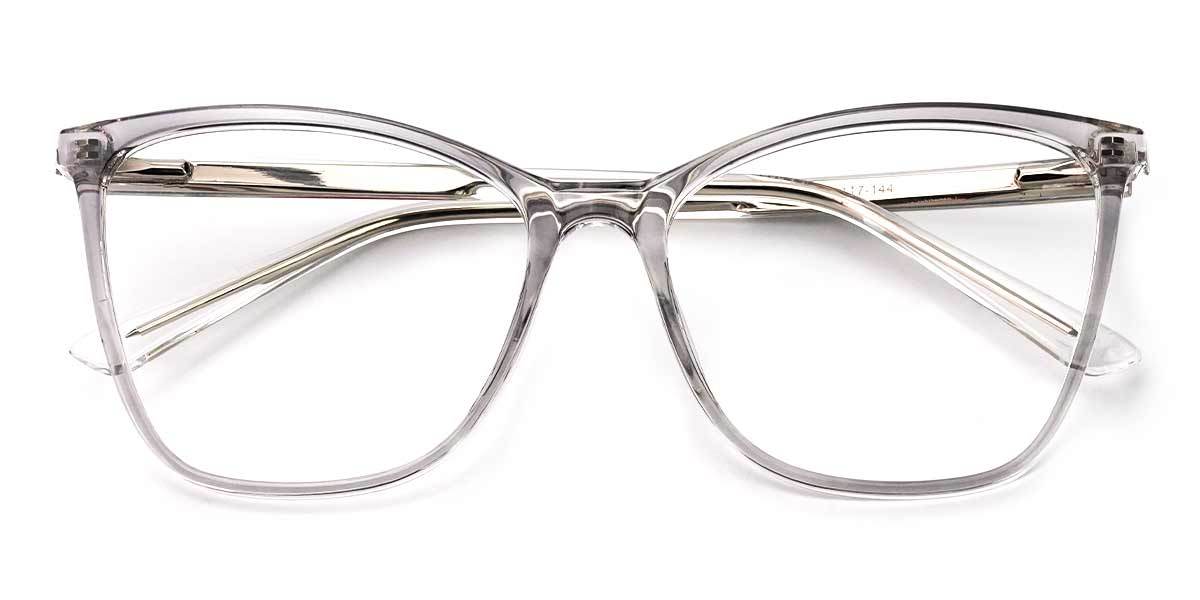 Light Grey Ligeia - Rectangle Glasses