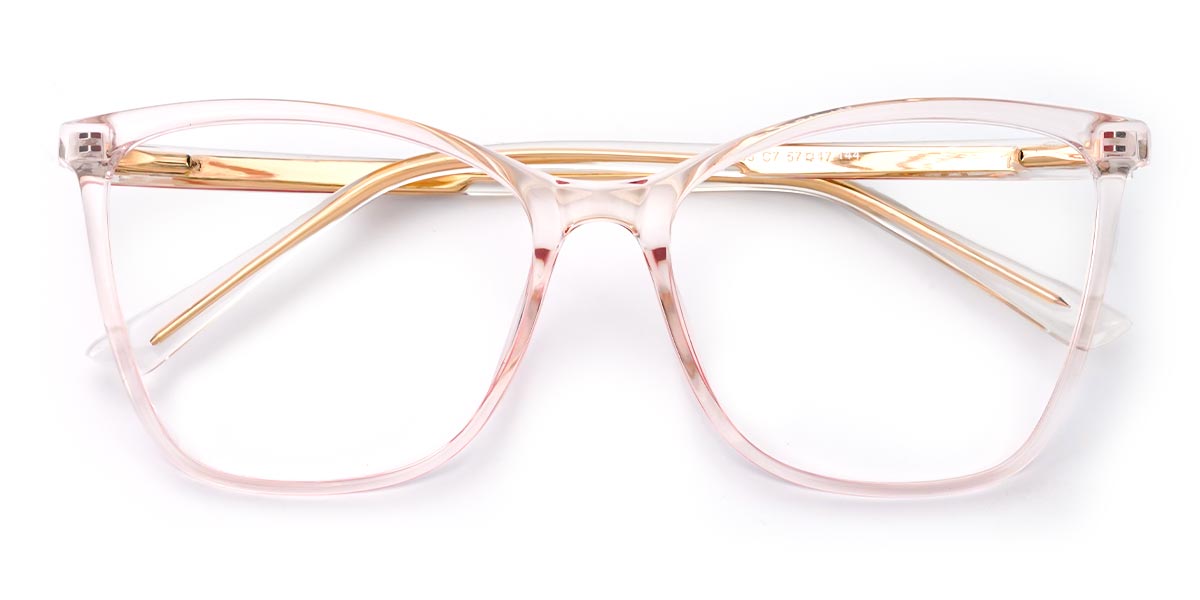 Pink - Rectangle Glasses - Ligeia