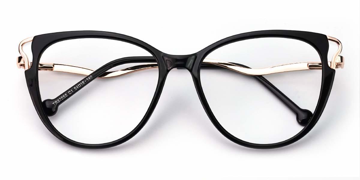 Black Odette - Cat Eye Glasses