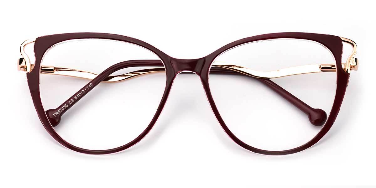 Wine Odette - Cat Eye Glasses