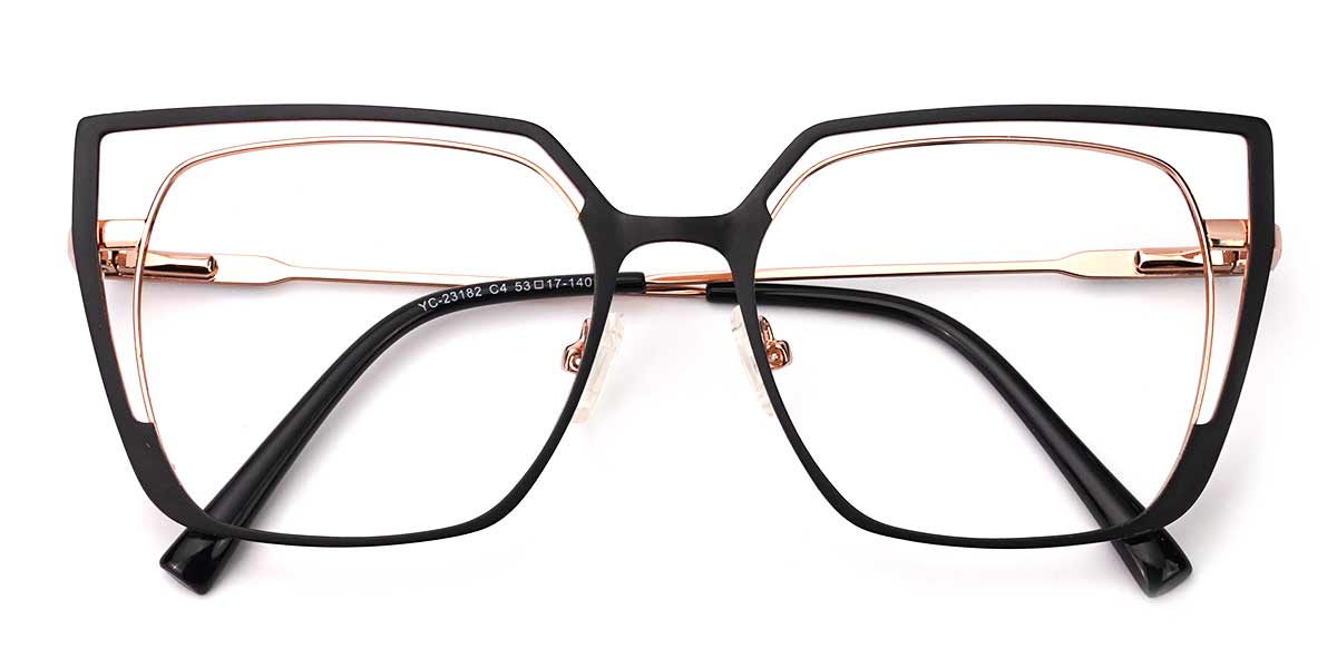 Black Gold - Square Glasses - Yandi