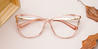 Coral Orange Elora - Cat Eye Glasses