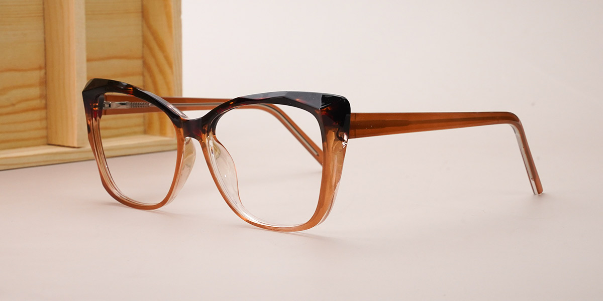 Tortoiseshell Brown - Cat eye Glasses - Persia