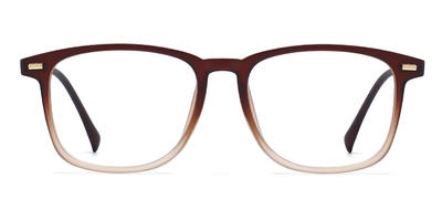 Brown - Rectangle Glasses - Nellie