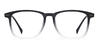 Gradient Black Nellie - Rectangle Glasses