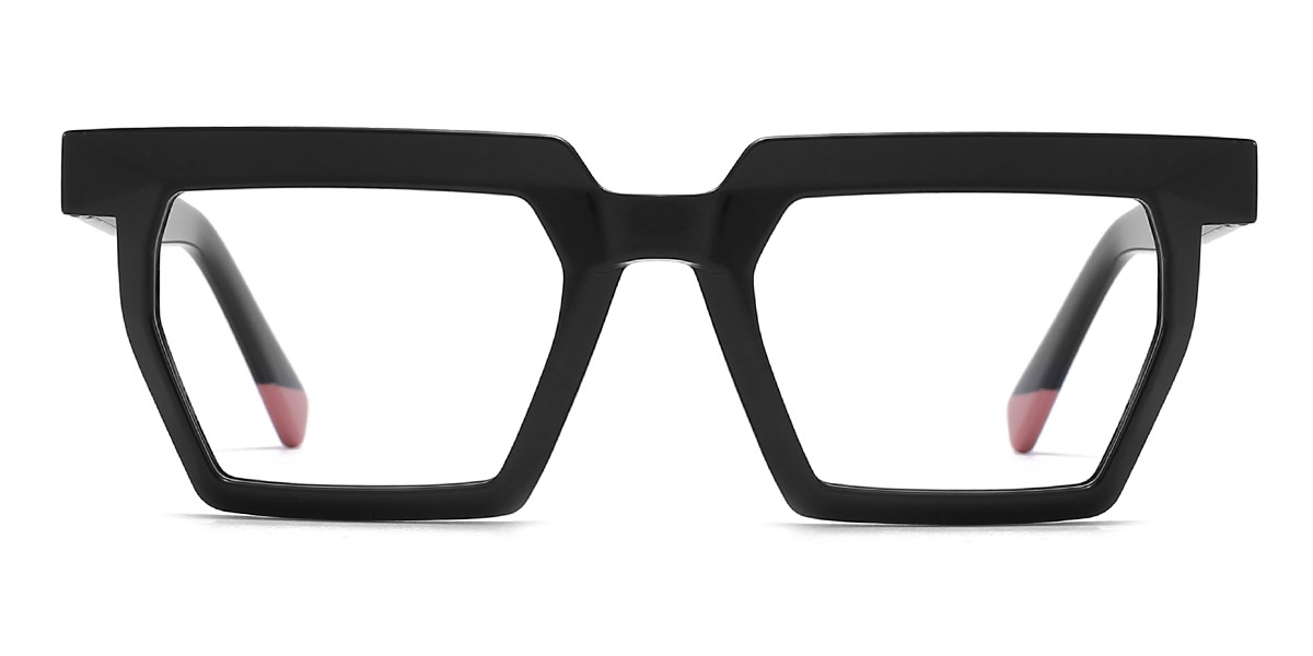 Black - Rectangle Glasses - Neo
