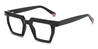 Black Neo - Rectangle Glasses
