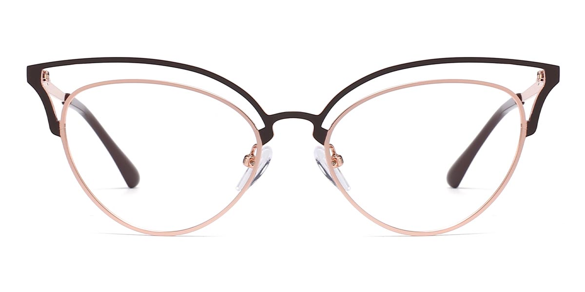 Brown - Cat eye Glasses - Izzy