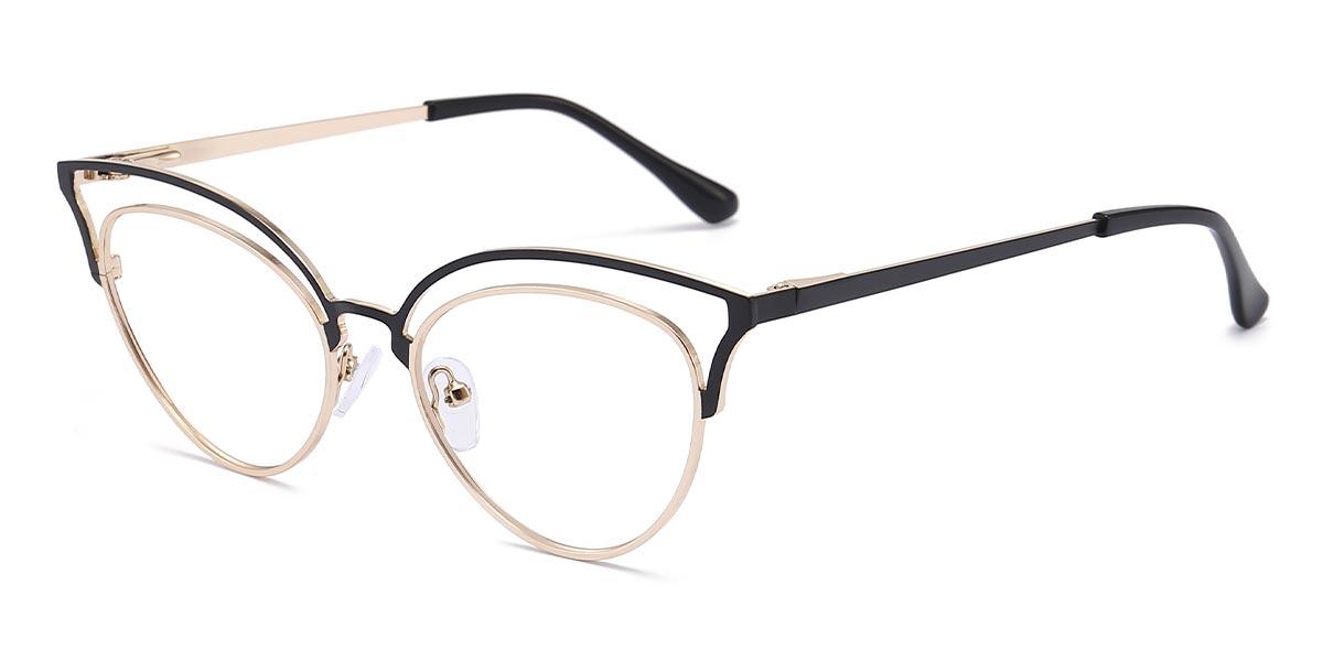 Black Gold Izzy - Cat Eye Glasses