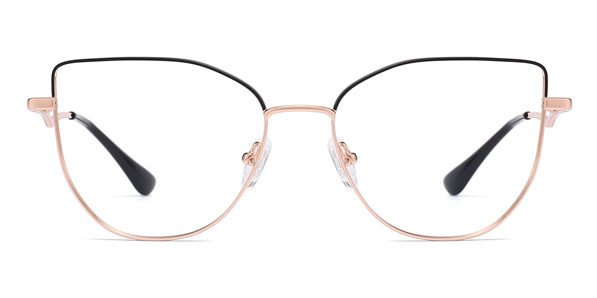 Rose Gold - Cat eye Glasses - Amyra