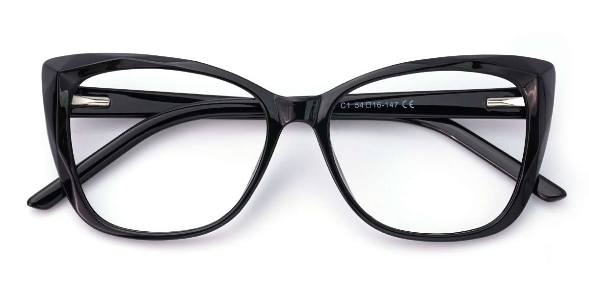 Black - Cat eye Glasses - Persia