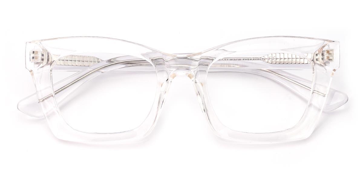 Clear Laelia - Rectangle Glasses