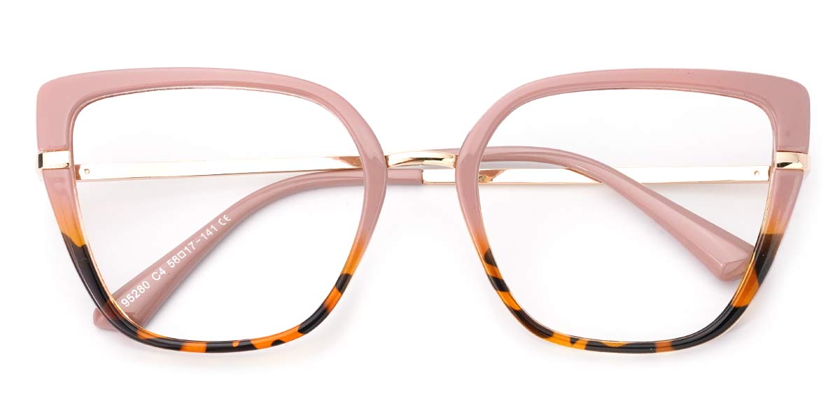 Khaki Tortoiseshell - Cat eye Glasses - Leire